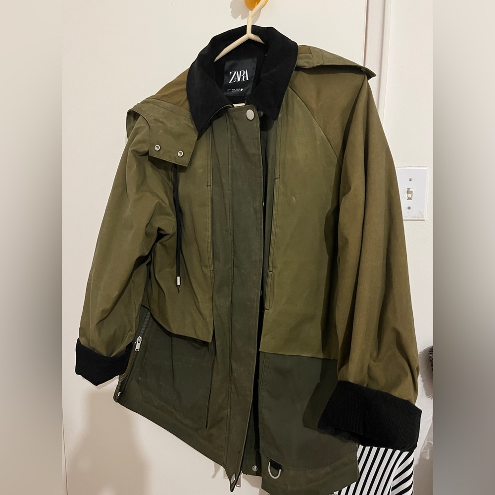 Zara Women’s Waxed Coat - Picture 2 of 8